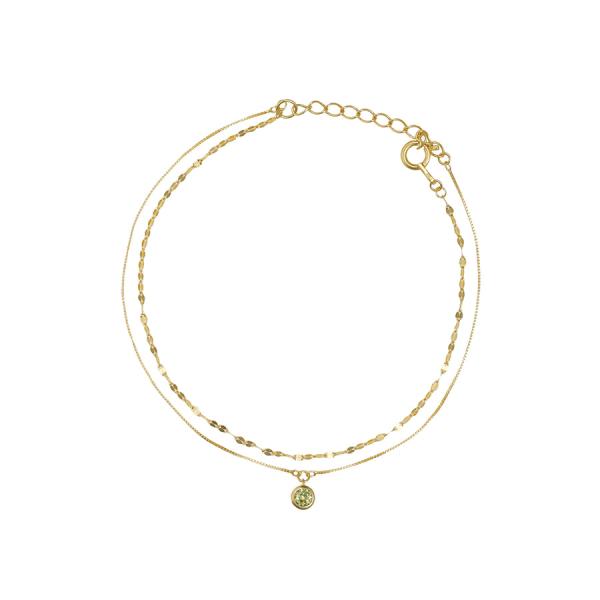 2連 ペリドット ブレスレット /b0603pd