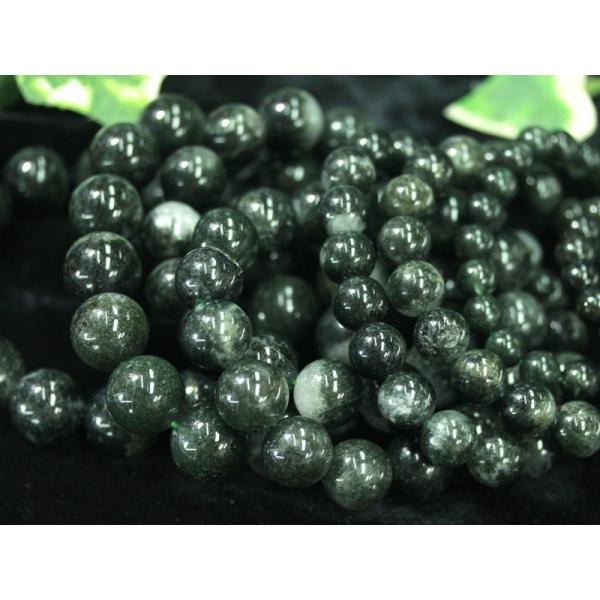 深みのある重厚感★濃密な庭園風景★3A/天然石ブレスレット/ディープガーデンクォーツ(garden ...