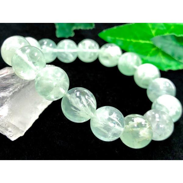 たっぷり天使の羽！★天然石ブレスレット/エンジェルフェザーフローライト（Fluorite、石花蛍石）...