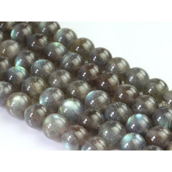 抜群の透明感！美麗ブルーのラブラドレッセンス★4Aランク★天然石ビーズ/ラブラドライト/ラウンド/8...