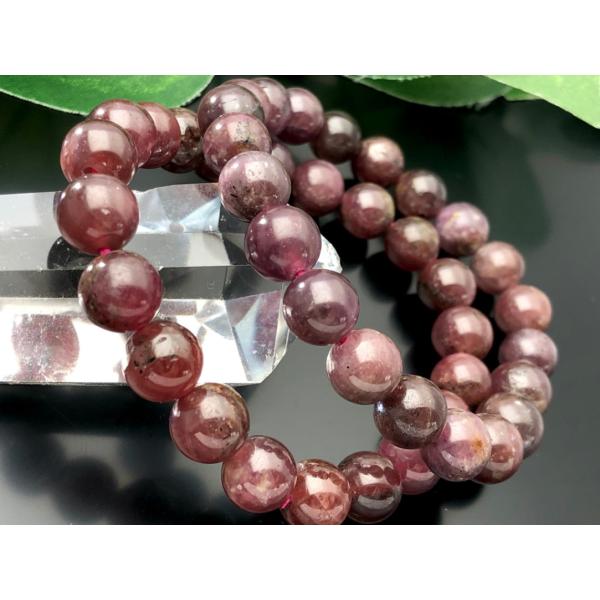 宝石の女王ルビー★濃厚発色！★天然石ブレスレット/スタールビー(ruby・鋼玉・紅玉)/ラウンド/約...