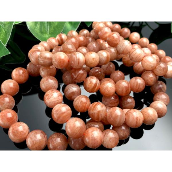 太陽の石★インド産★天然石ブレスレット/マーブルサンストーン（sunstone/Heliolite/...