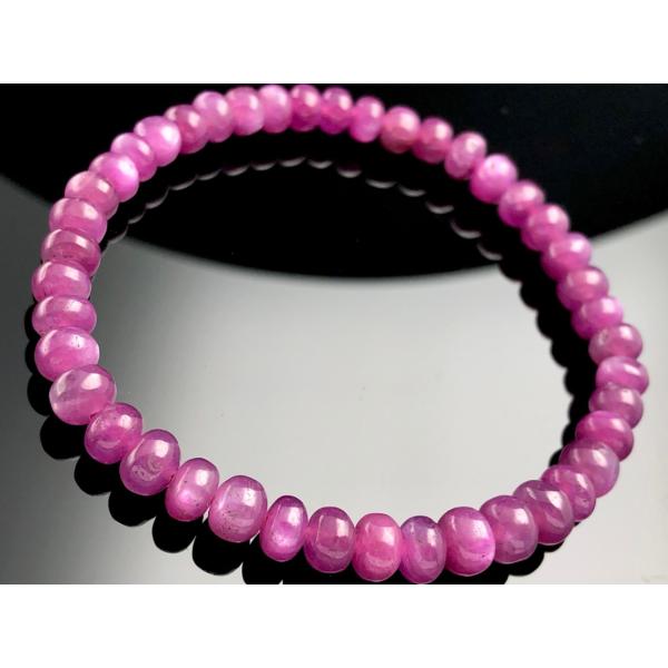 【1点もの】宝石の女王ルビー★濃厚発色！★天然石ブレスレット/スタールビー(ruby・鋼玉・紅玉)/...