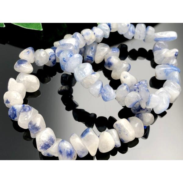 超プレミアストーン！★ブラジル/バイーア州産★天然石ブレスレット/デュモルチェライトインクォーツ（D...