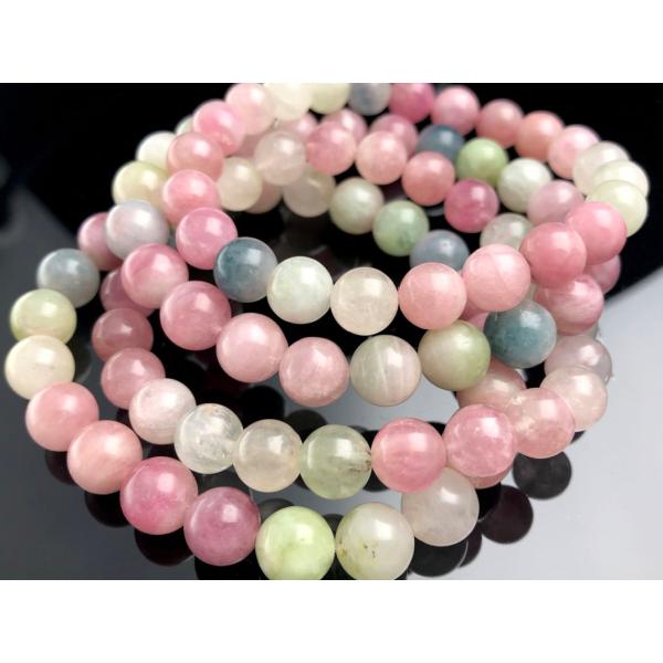 ブラジル産★天然石ブレスレット/キャンディトルマリン(Tourmaline/電気石)/ラウンド/約8...
