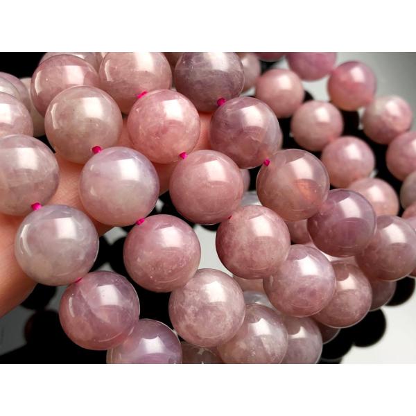 マダガスカル産★天然石ブレスレット/ディープローズクォーツ（Rose Quartz/紅石英/薔薇石英...