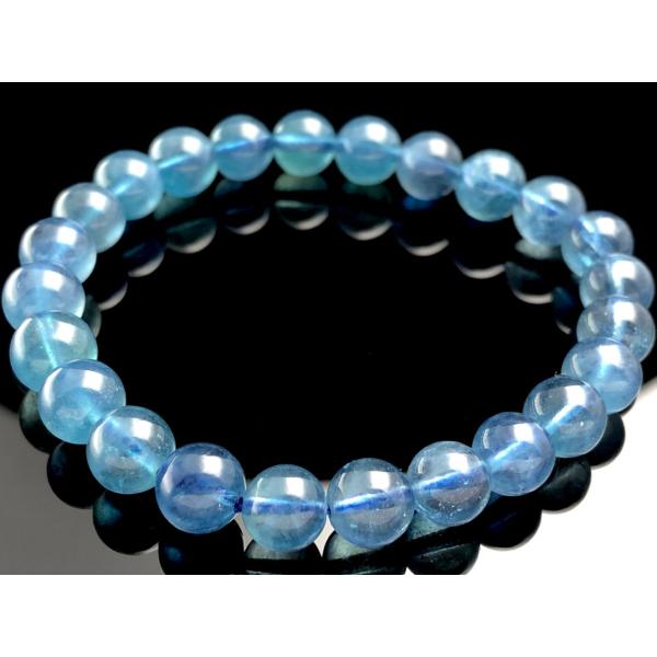 【1点物】ブラジル産★天然石ブレスレット/サンタマリアアクアマリン（aquamarine/beryl...