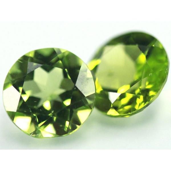 限定入荷★極上！透明度抜群◎輝く高発色グリーン★宝石ルース/ペリドット/ラウンドカット/約1.2ct...