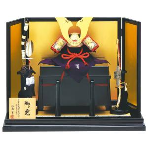 一冑作 三分の一 菊一文字兜飾りセットの商品画像