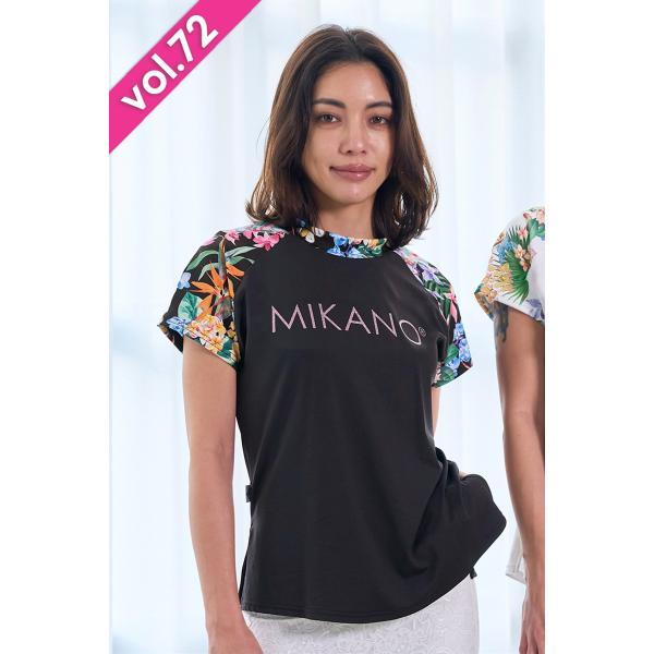 袖切替エアリーTシャツ＊ブラック 【フリー】 [Vol.72 72710-611-0314] 定価￥...