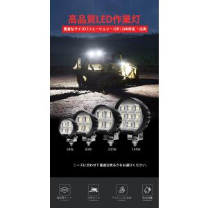 led作業灯24v led作業灯12v 80W...の詳細画像2