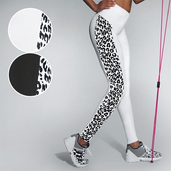 イタリアインポートフィットネスウェアBAS BLEU スポーツ IRBIS アニマル柄切替スポーツレ...