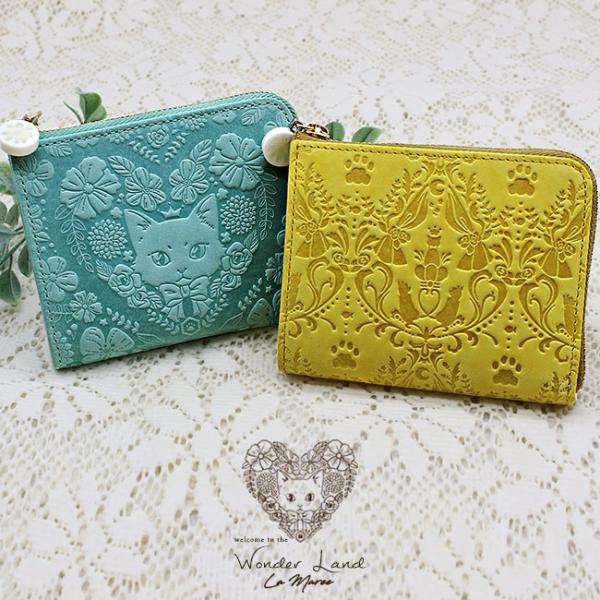 ananに掲載されました！【ラマーレ/lamaree】にゃんとも可愛いコンパクト財布 レディース 猫...