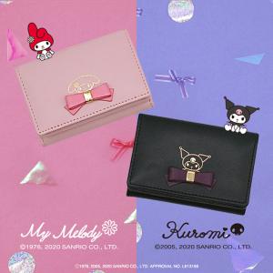 三つ折り財布 コンパクト財布 キキ＆ララ リトルツインスターズ 本革