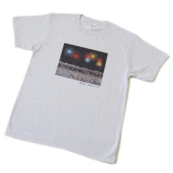山下清 画 「長岡の花火」 カラーTシャツ