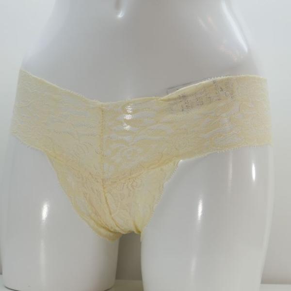 総レースセクシーショーツ　Mサイズ　イエロー色