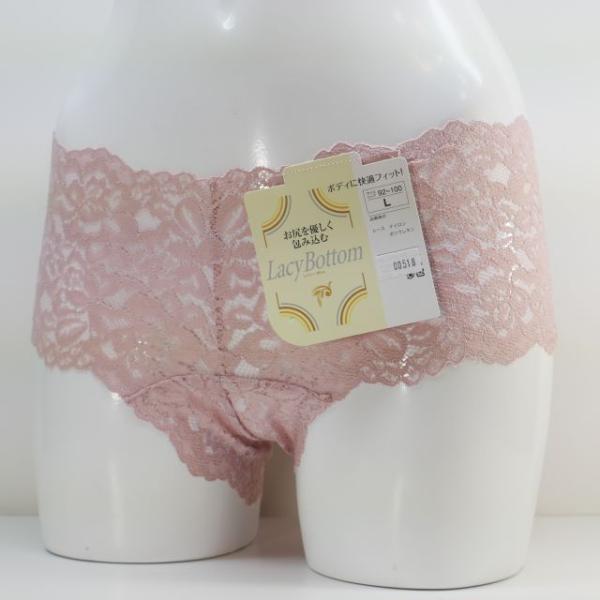 総レースショーツ　Lサイズ　　ライラック色
