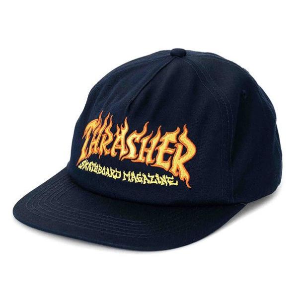 Thrasher (スラッシャー) US キャップ スナップバックハット Fire Logo Sna...