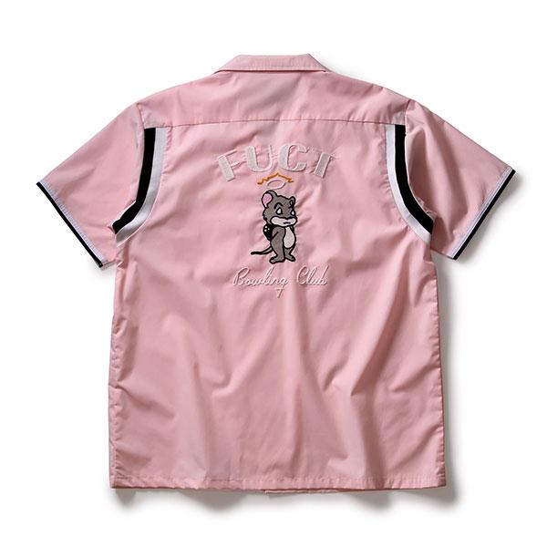 Fuct (ファクト) ボーリングシャツ MOUSE BOWLING SHIRT PINK