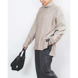 ノーザントラック / 編地切替タートルロングプルオーバー