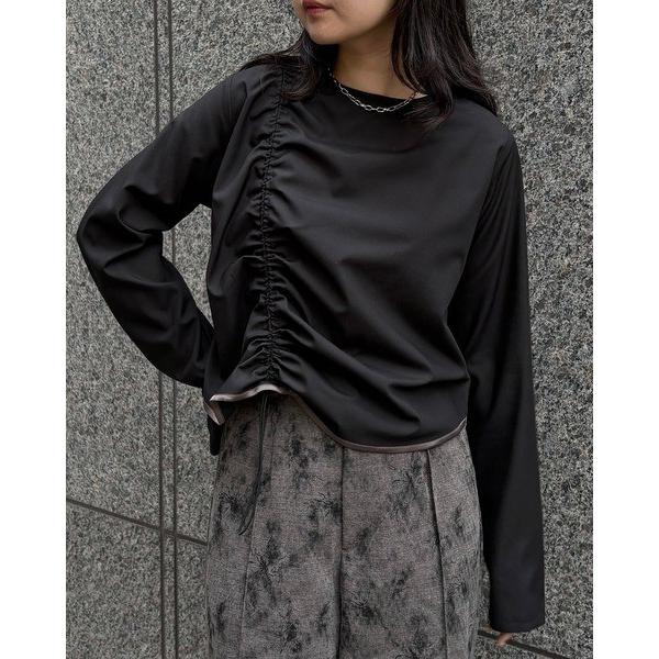 アンジェム / ギャザーパイピングブラウス