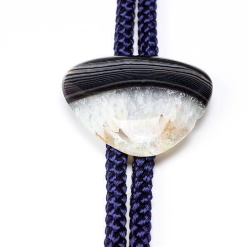 ループタイ 縞オニキス　8g　〔3538〕