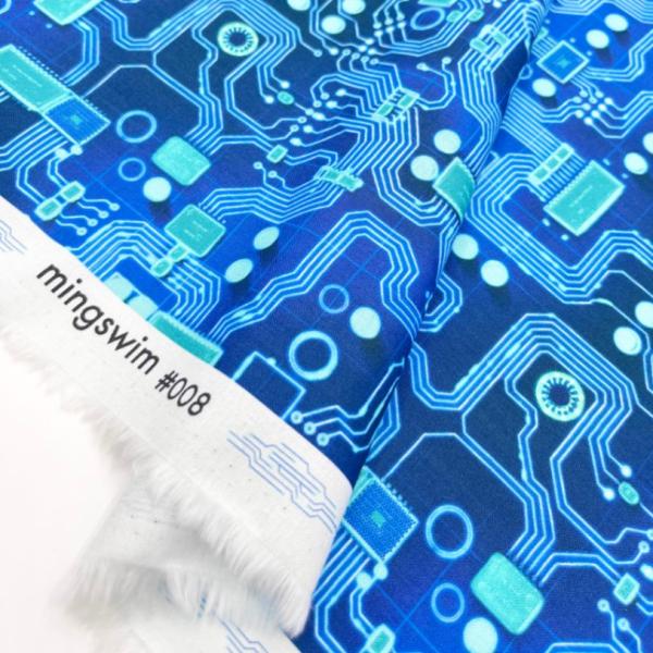 【mingswim】NEON電子回路 デジタルプリント｜シーチング