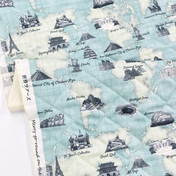 【Riconic】「世界ツアーズ」 デジタルプリント｜キルティング