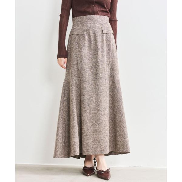 【SALE】COCODEAL ラインデザインツィードマーメイドスカート　75517153