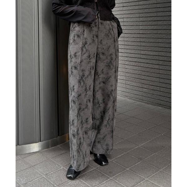 【SALE】&amp;g'aime アンジェム　フラワープリントワイドパンツ 293-67603