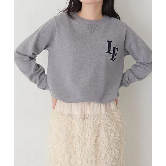 【SALE】vingtrois　スウェットライクサガラ刺繍ニット　923-14131