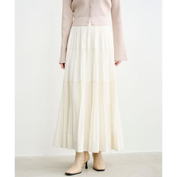 【SALE】COCODEAL　ティアードプリーツスカート　76117042