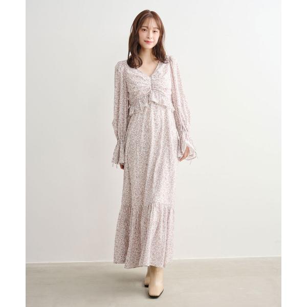 COCODEAL　フラワープリントワンピース　76115110