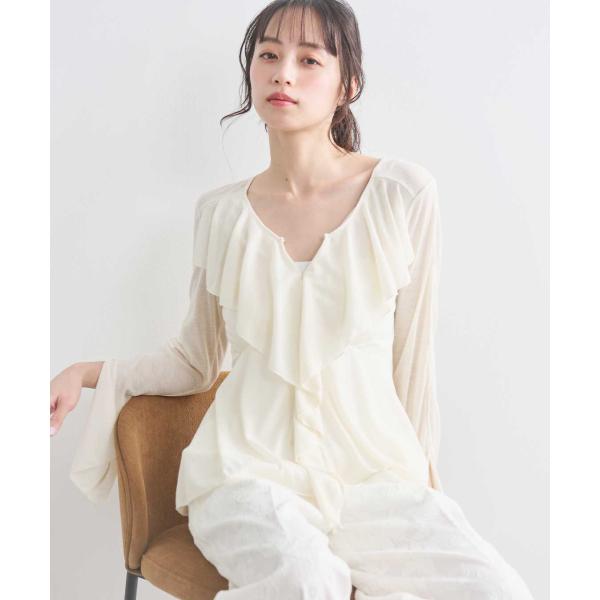 COCODEAL　ラッフルバックシャンカットソー　76221313