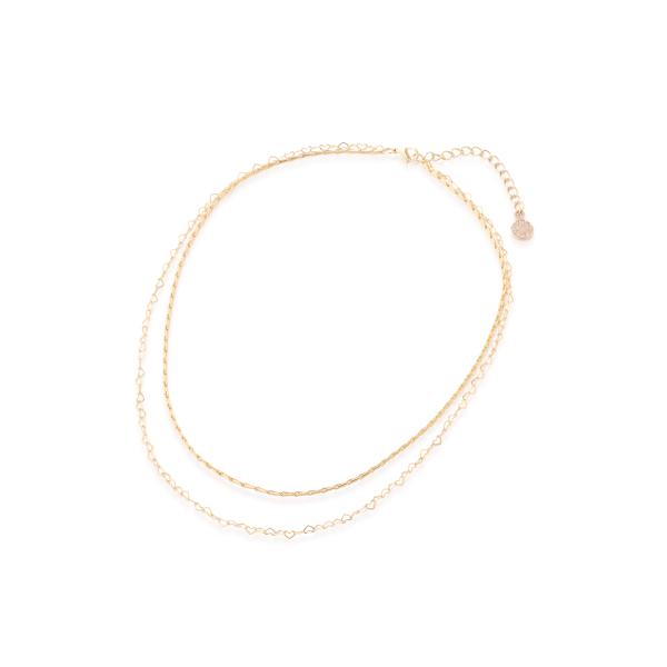 COCODEAL　ハートミックスレイヤーネックレス　76251307