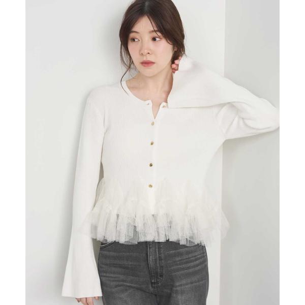 COCODEAL　チュールペプラムニット　76631256