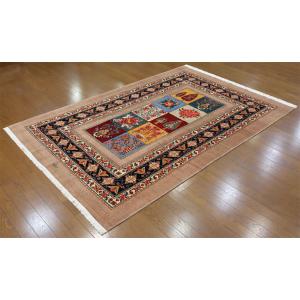 草木染めウール絨毯 24875 【原産地】イラン・カシュガイ