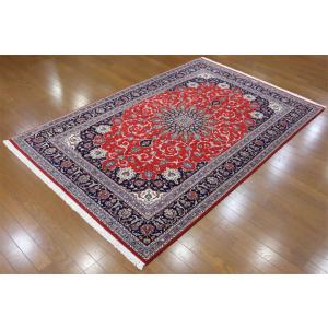 草木染めウール絨毯 25820 【原産地】イラン・カシャン