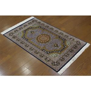 フロアー向きシルク絨毯 11607 【原産地】イラン　クム