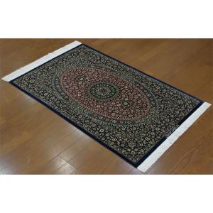 フロアー向きシルク絨毯 21263 【原産地】イラン　クム