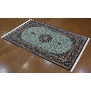 フロアー向きシルク絨毯 14299 【原産地】イラン　クム