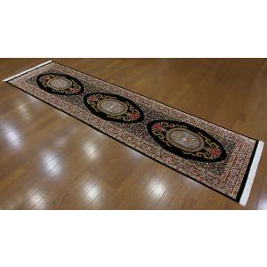 フロアー向きシルク絨毯 24345 【原産地】イラン　クム