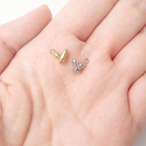 【ステンレス製】バタフライ チャーム ゴールド...の詳細画像2