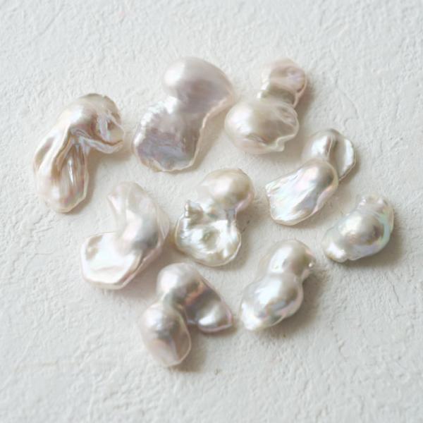 【淡水パールルース】二子型 バロックパール 1個売り S/M/Lサイズ選択可 ハンドメイド 材料 天...