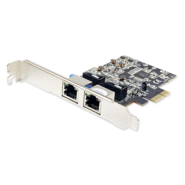 SYBA 2ポート Gigabit Ethernet PCI-e x1 ネットワークカード｜SY-P...