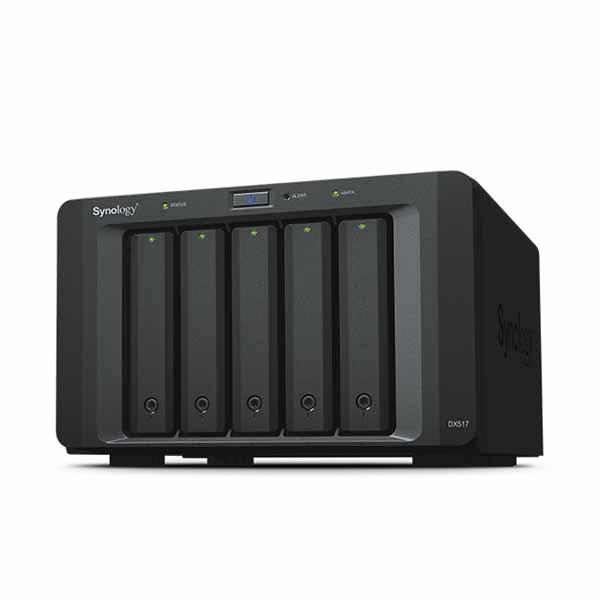 Synology DiskExpansion DX517 5台のドライブベイを備える拡張ユニット D...