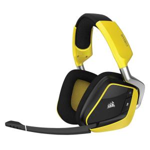 【アウトレット特価・新品】Corsair VOID PRO RGB Wireless SE ワイヤレスゲーミングヘッドセット イエロー｜CA-9011150-AP