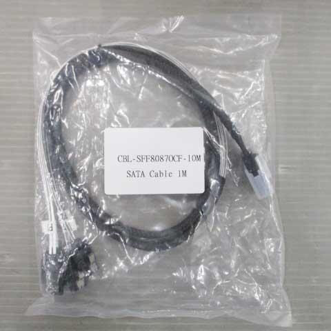 CBL-SFF8087OCF-10M互換性ケーブル 1m  内部miniSAS-SATAファンアウト...