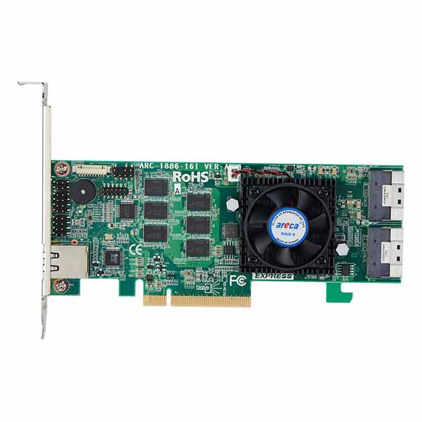 Areca ARC-1886-16I 16-Ports PCIe Gen4.0 Tri-Mode R...