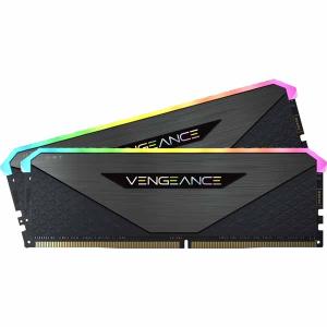 Corsair 32GB DDR4 3200MHz  16-20-20-38 UDIMM VENGEANCE RGB RT ブラック 1.35V for AMD Ryzen CMN32GX4M2Z3200C16